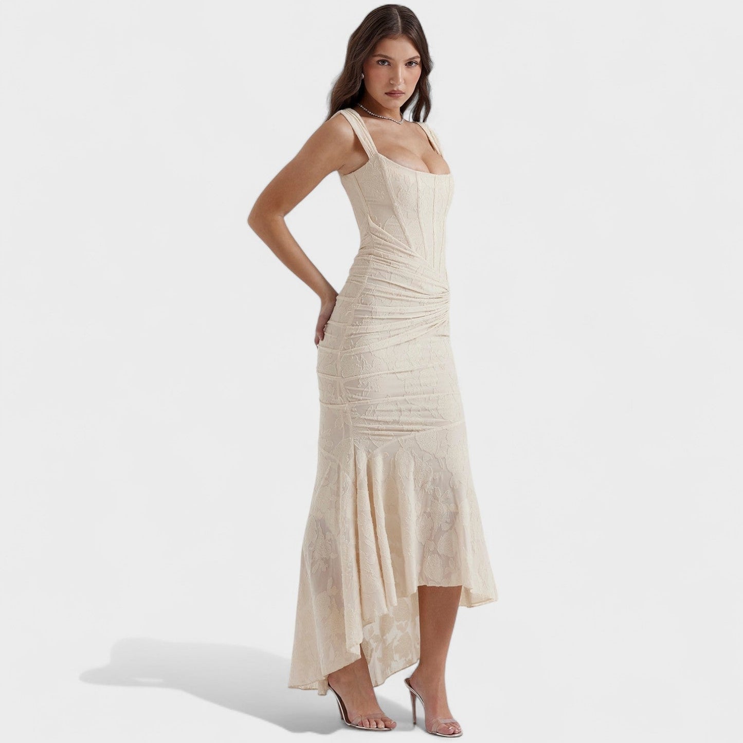 Francesca - Robe à silhouette sculpturale