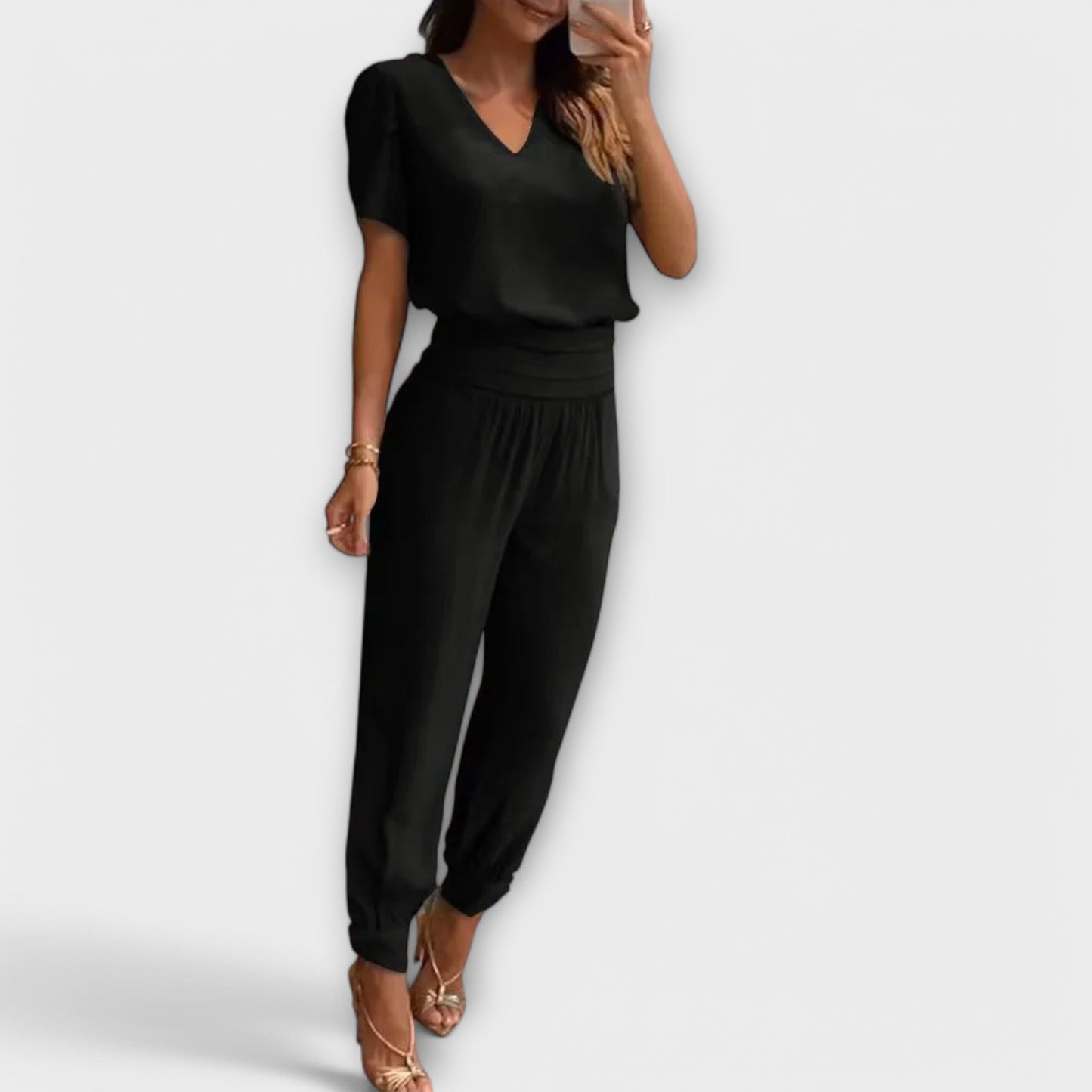 Irmelinda - Ensemble élégant haut et pantalon