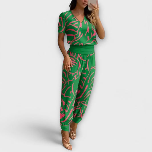 Irmelinda - Ensemble élégant haut et pantalon
