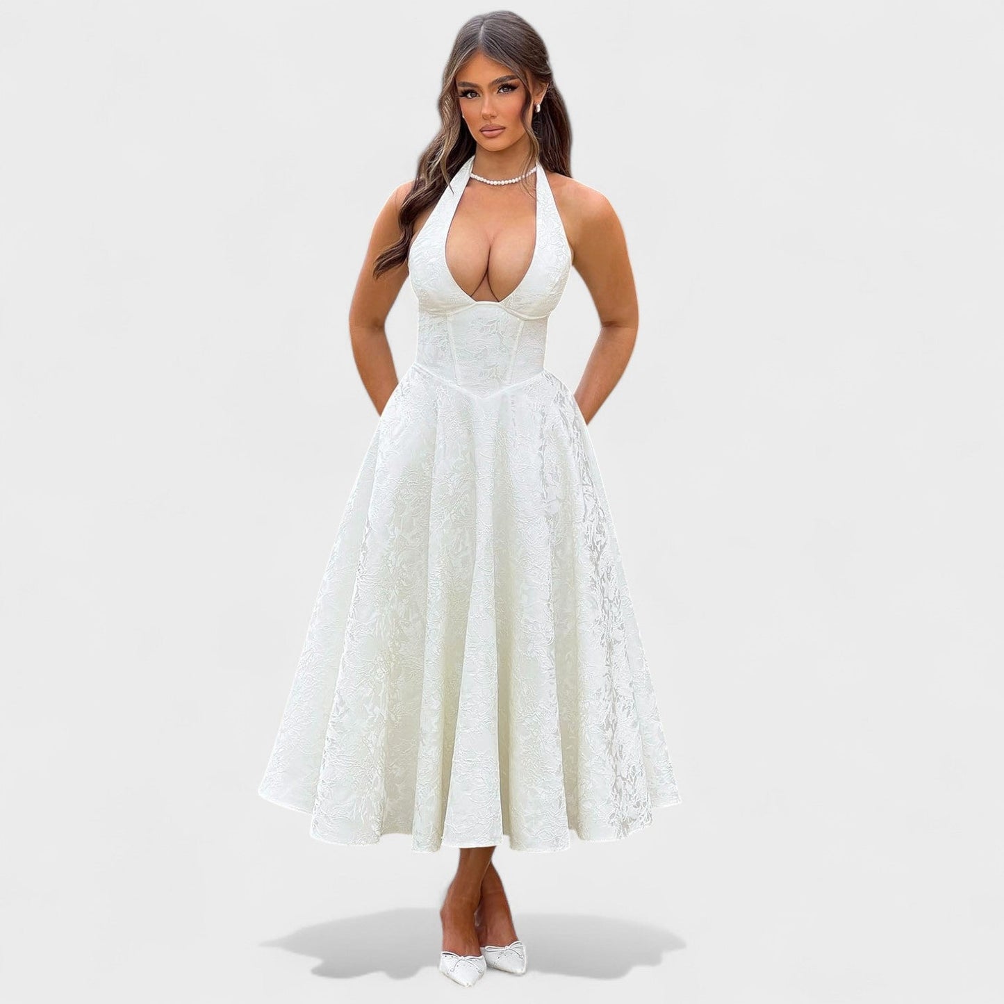 Efi - Robe midi texturée