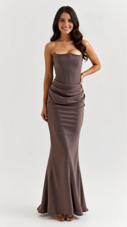 Esmeralda - Robe longue avec corsage