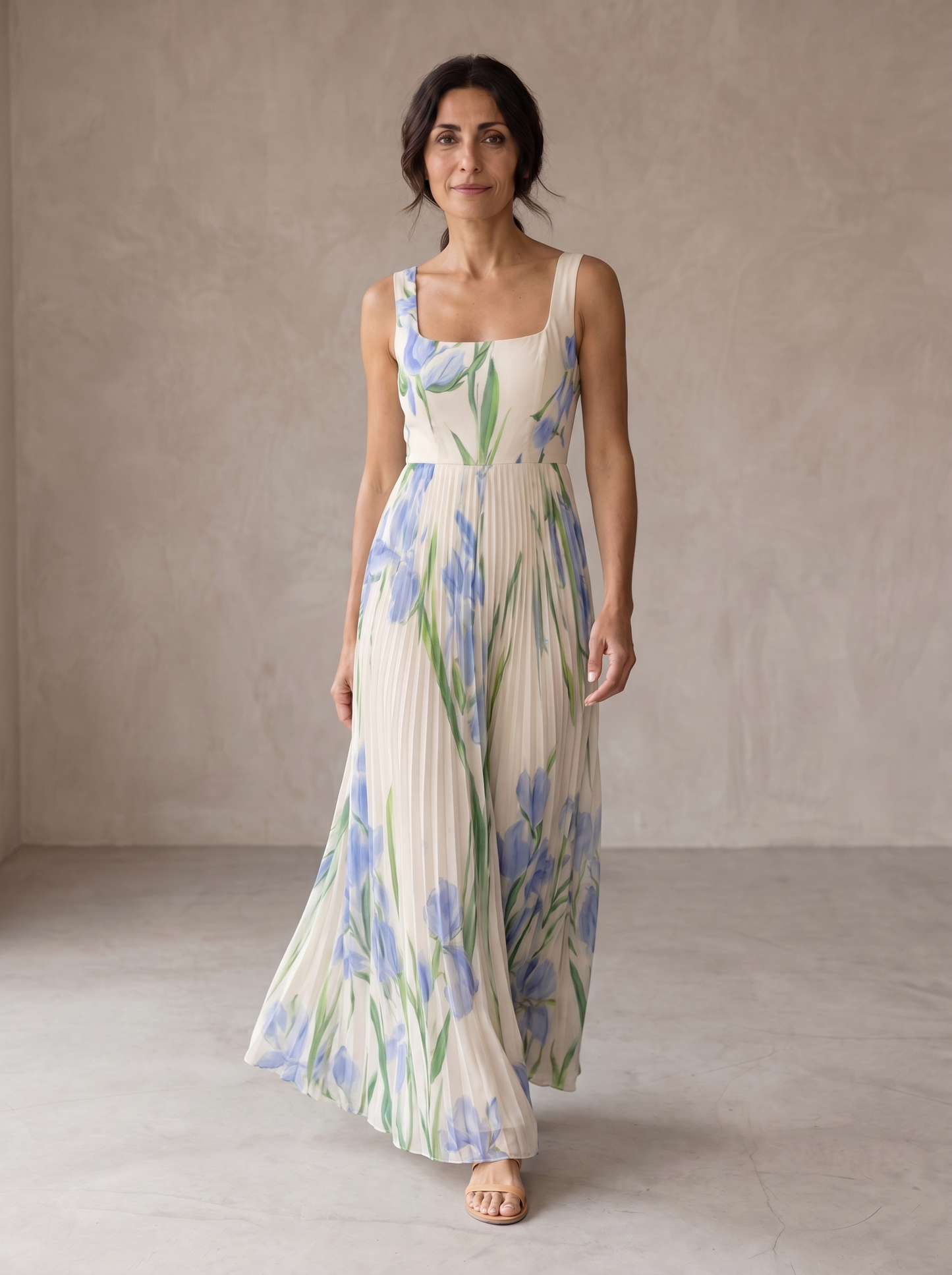 Orianne | Robe Maxi A-Line Fleurie