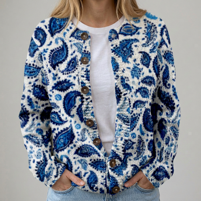 Lieselotte | Cardigan d'automne avec motif floral