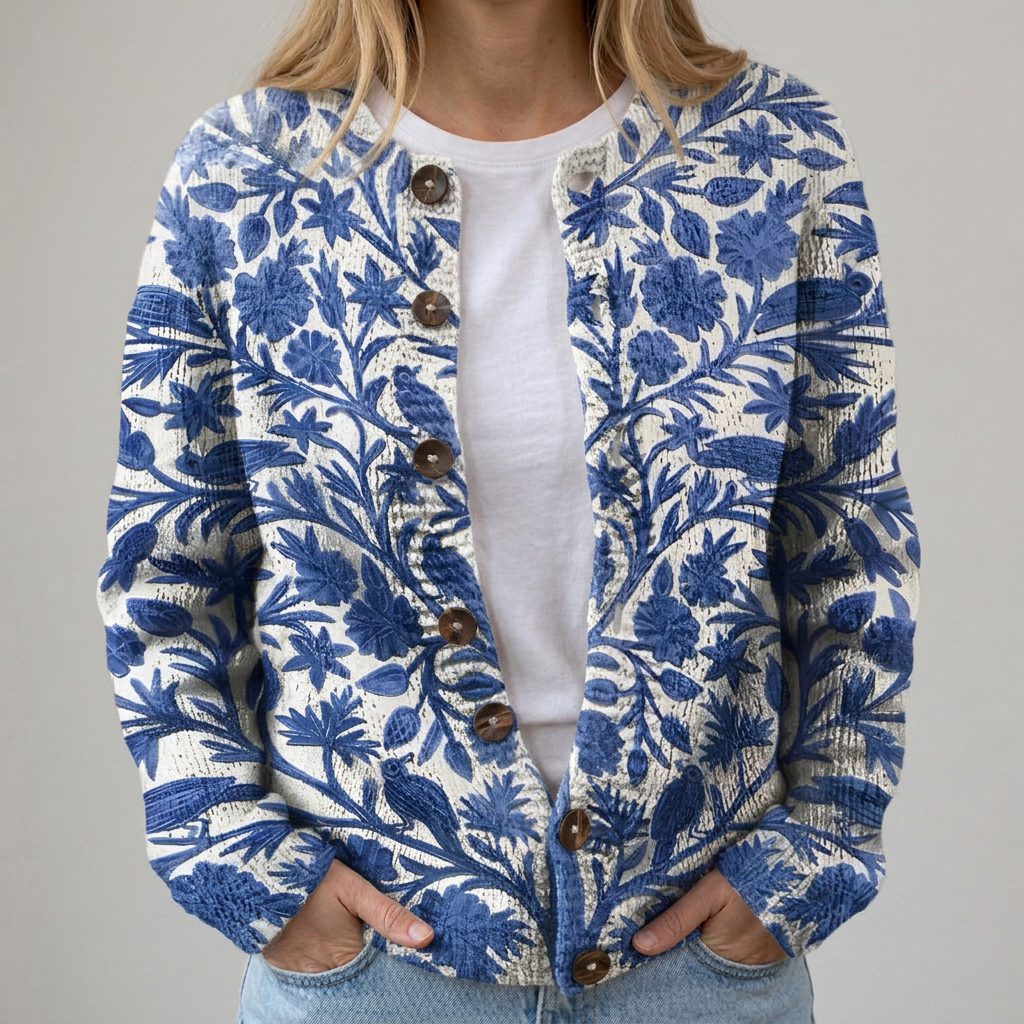 Marie | Gilet avec motif floral