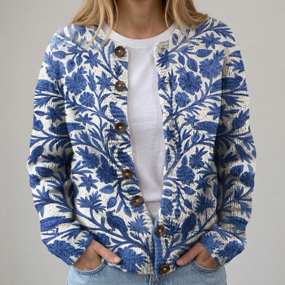 Marie | Gilet avec motif floral