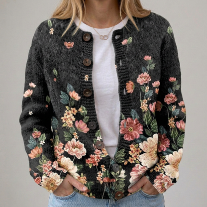 Kivara | Gilet vintage avec motif floral
