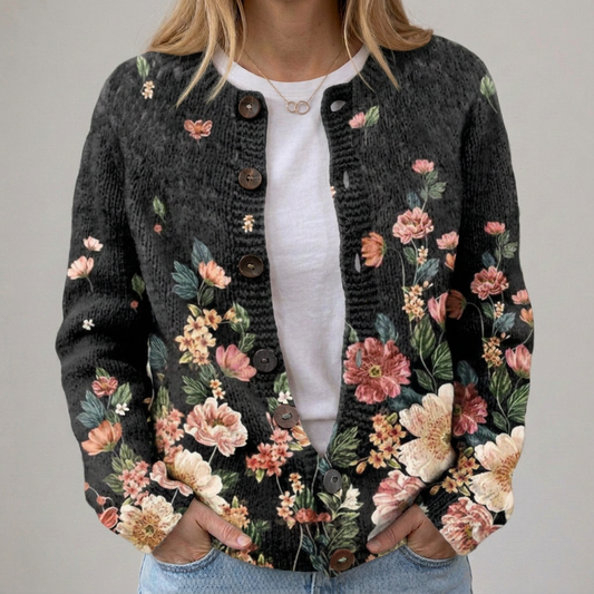 Kivara | Gilet vintage avec motif floral
