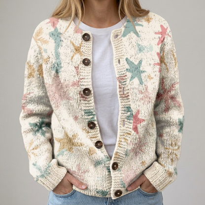 Ella | Cardigan d'automne avec motif floral