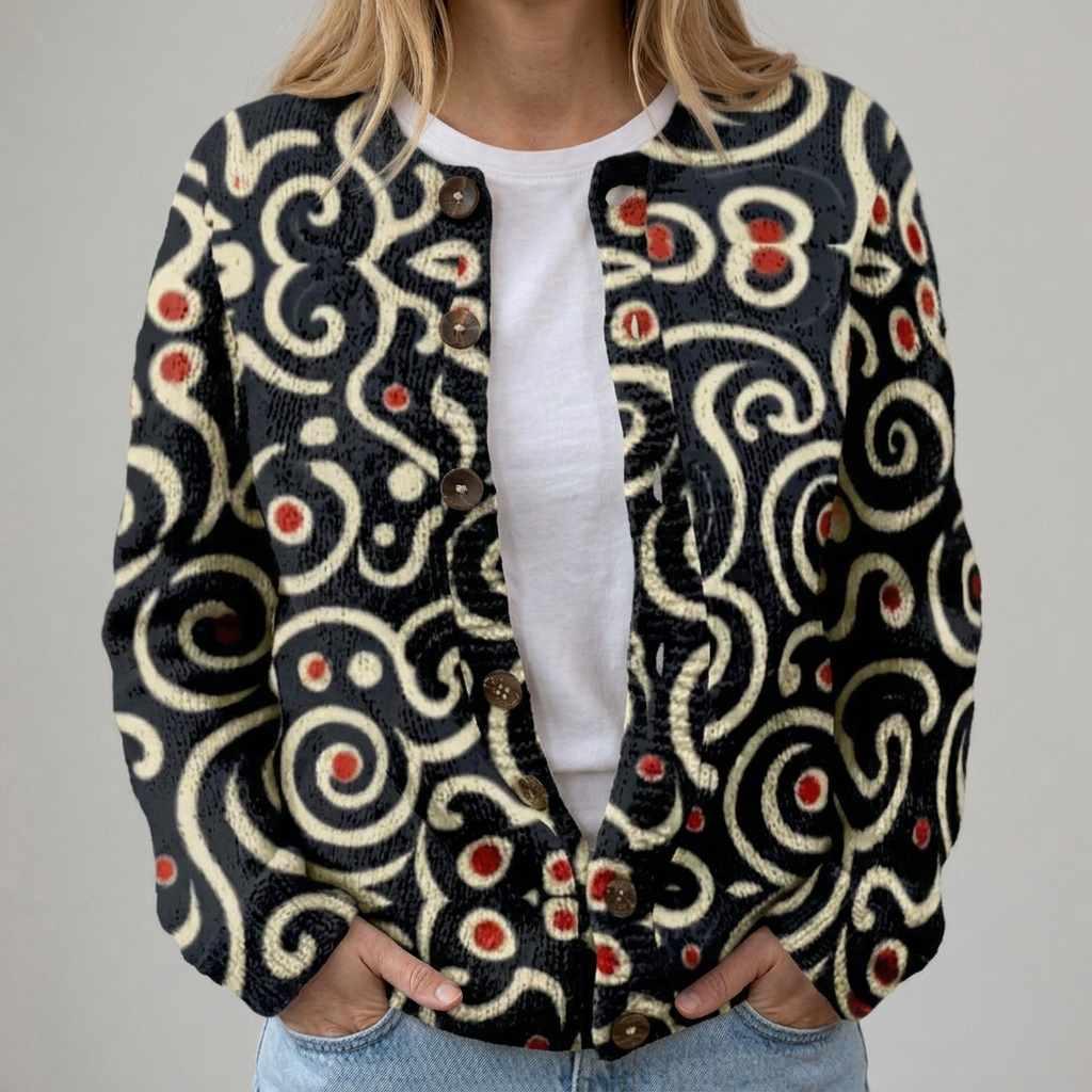 Johanna | Cardigan Floral d'Automne