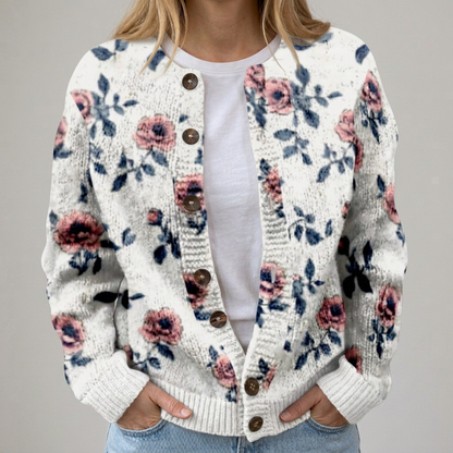 Mika | Cardigan d'automne floral