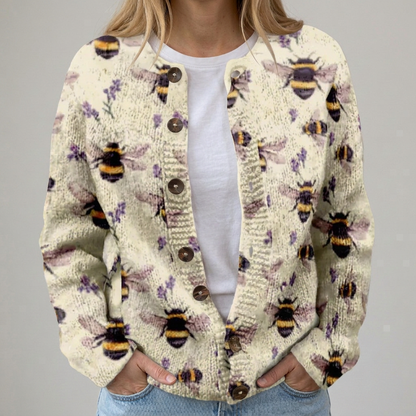 Sena | Gilet d'automne avec motif floral