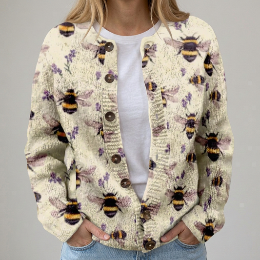 Sena | Gilet d'automne avec motif floral
