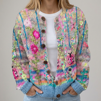 Svea | Gilet avec motif floral
