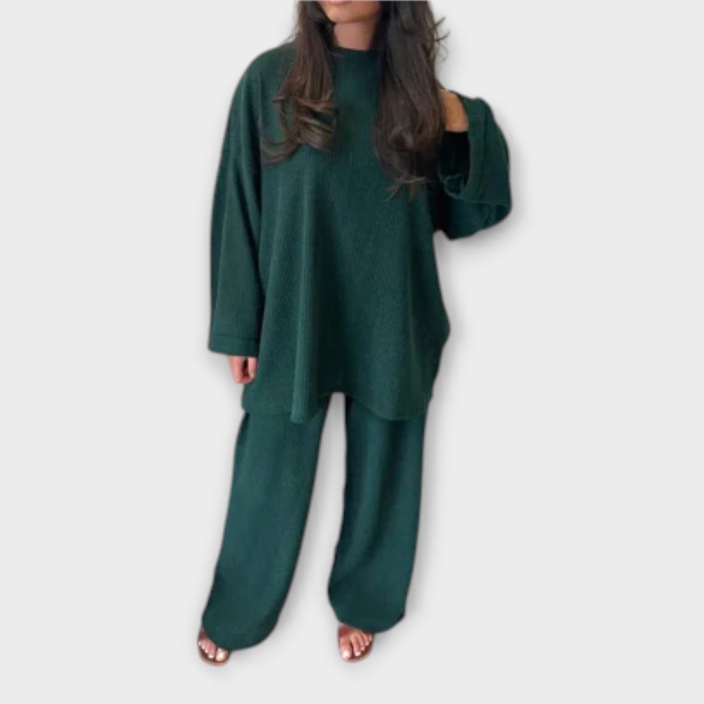 Ingrid - Ensemble Plus Size Côtelé