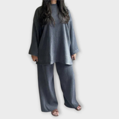 Ingrid - Ensemble Plus Size Côtelé